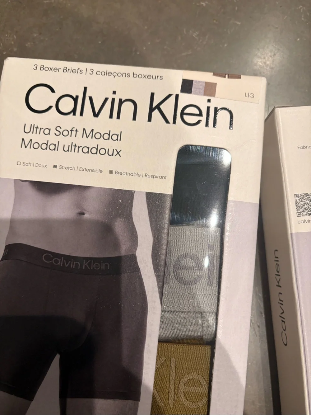 Calvin Klein microfiber stretch ultra soft modal boxer brief ,3 pack new